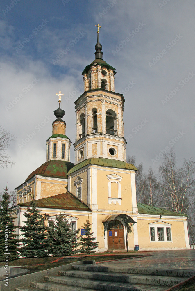 VLADIMIR, RUSSIA - APRIL 18, 2009: Nikolo-Kremlevskaya Church, 18th century. Now the building of the church houses Vladimir planetarium