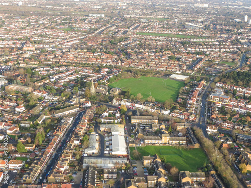 Aerial view of London