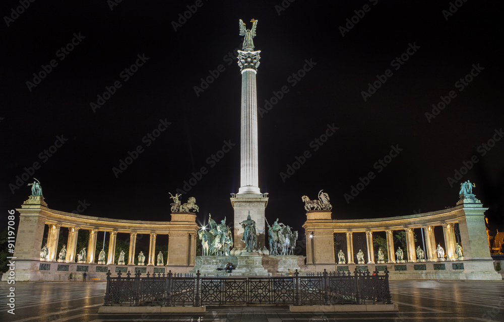 Heroes Square in Budapest