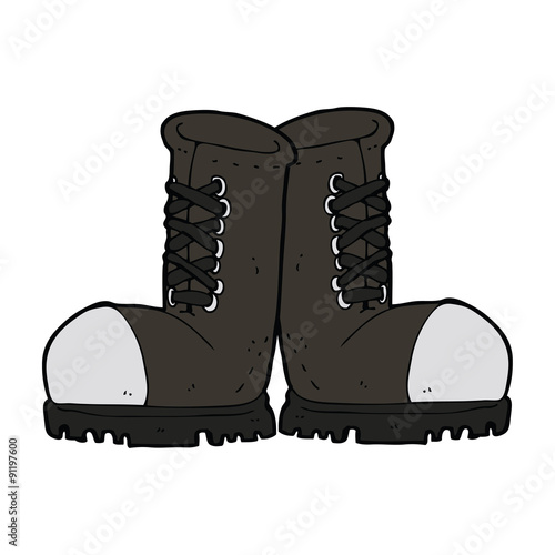 cartoon steel toe cap boots