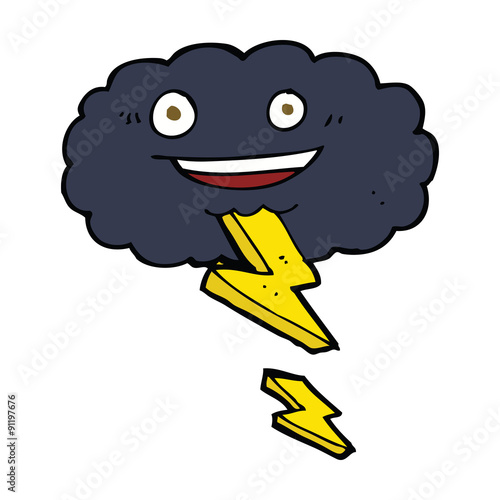 cartoon storm cloud