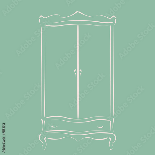 Vintage wardrobe.