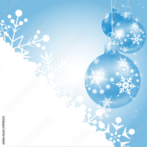 Christmas card  frame  border  blue background  vector  