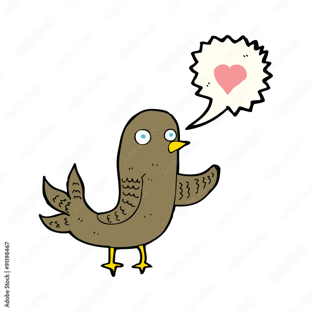 cartoon bird singing cartoon bird singing