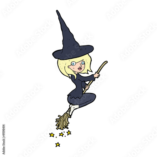 cartoon halloween witch