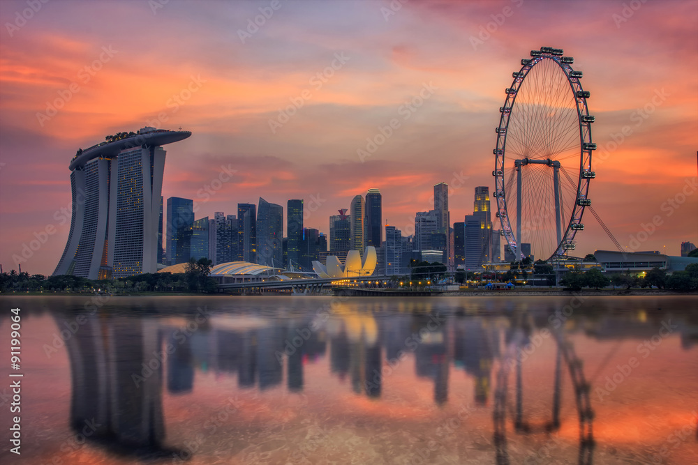 Landscape of the Singapore city