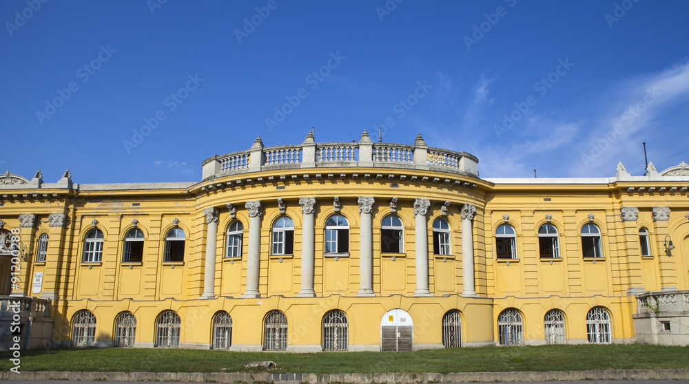 Exterior of the Palace Housing thr Szechenyi Baths in Budapest