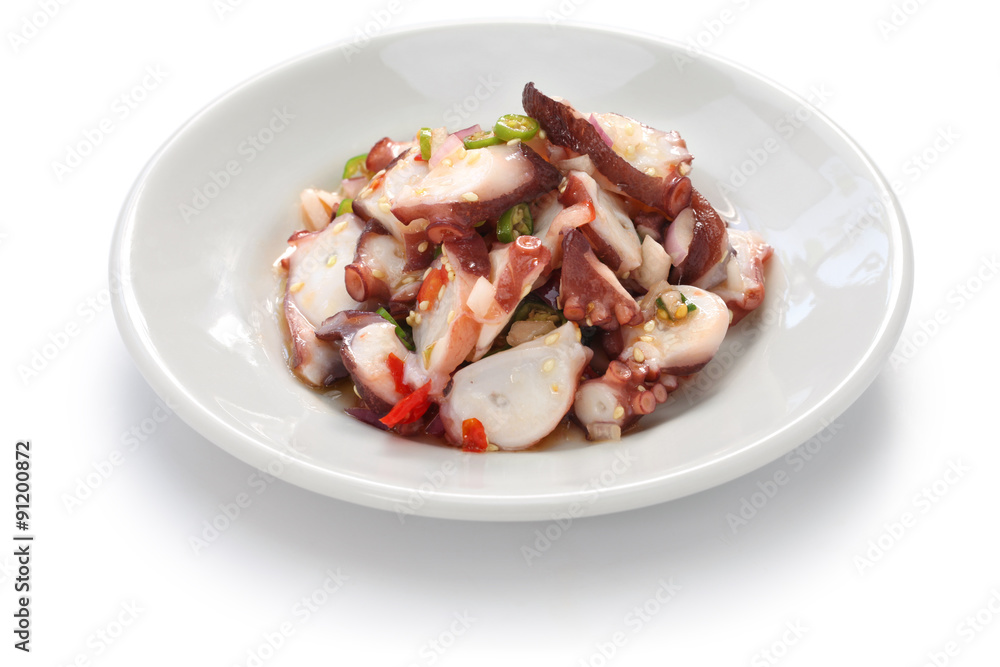 tako poke, hawaiian octopus salad tako poke, hawaiian octopus salad