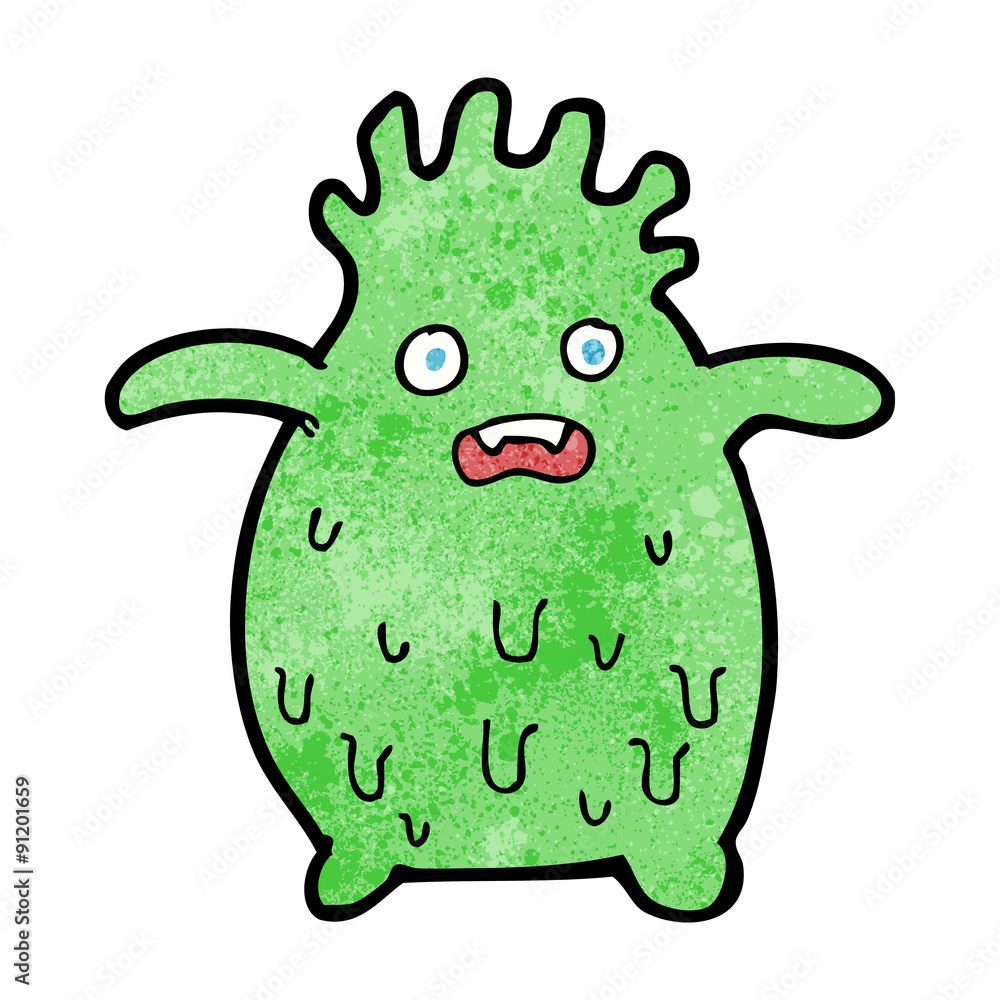 cartoon funny slime monster cartoon funny slime monster