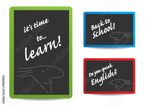 Some School Coloured Blackboards