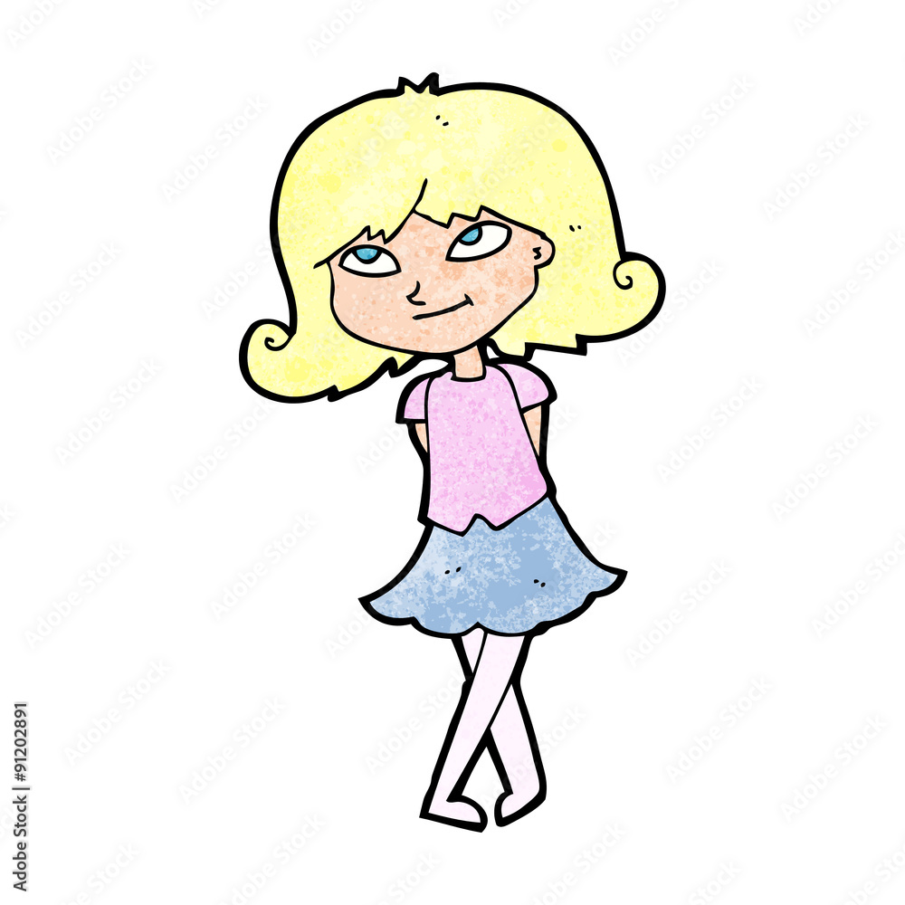 cartoon clever girl cartoon clever girl