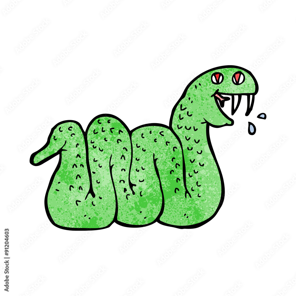 Fototapeta premium cartoon snake