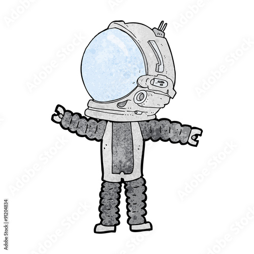 cartoon astronaut