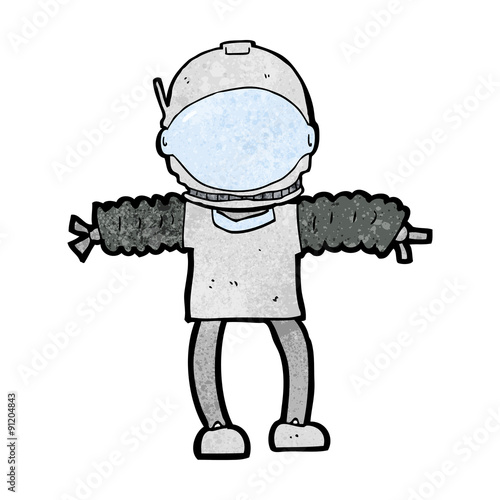 cartoon astronaut