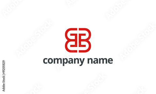 initial letter G connection logo design concept