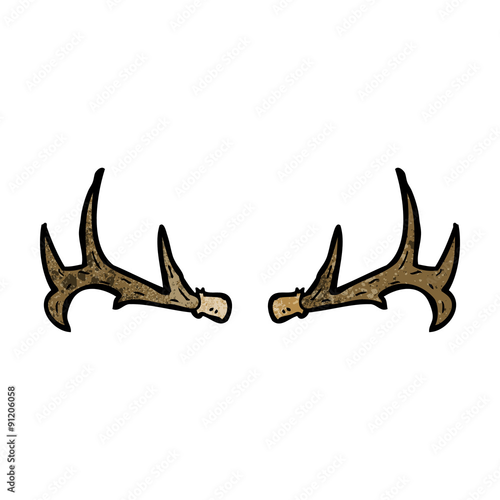 Fototapeta premium cartoon antlers