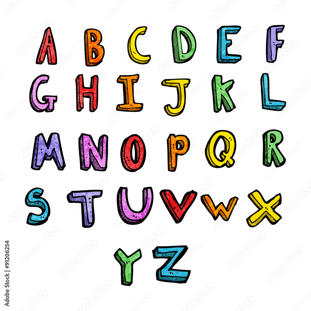 cartoon alphabet cartoon alphabet