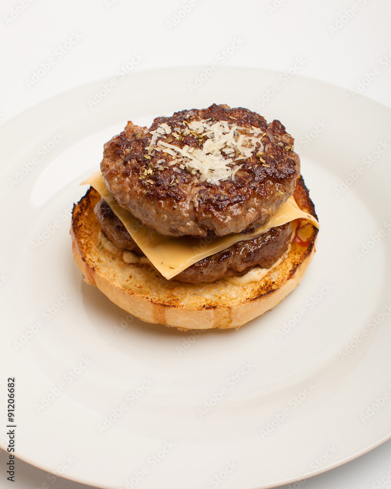 Hamburger with cheese Hamburger with cheese