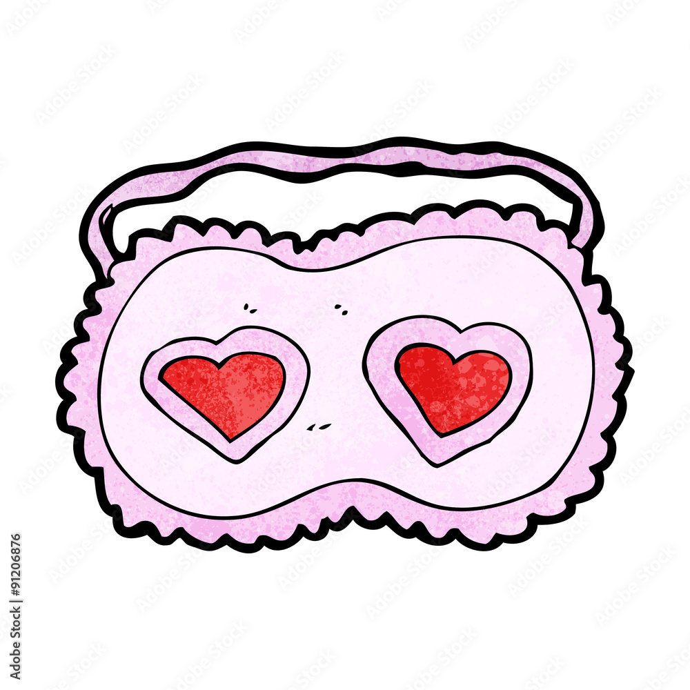 cartoon sleeping mask with love hearts cartoon sleeping mask with love hearts