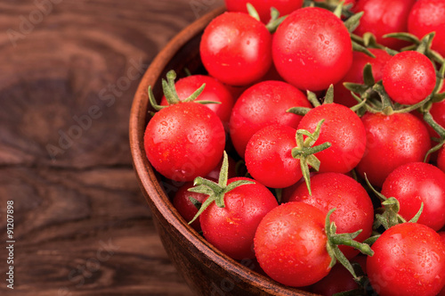 Cherry tomatoes in a bowl