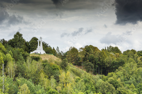 The composition of the three crosses on Bald Mountain in Vilnius