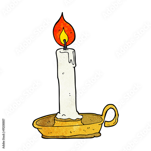 cartoon old candlestick