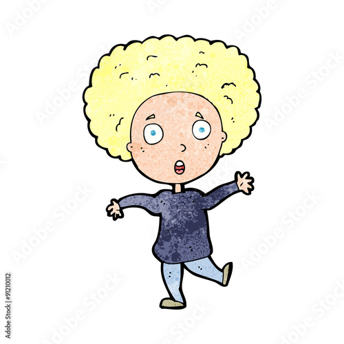 cartoon startled person