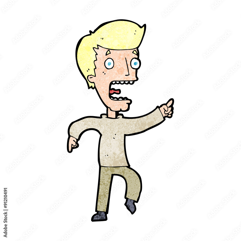cartoon terrified man cartoon terrified man