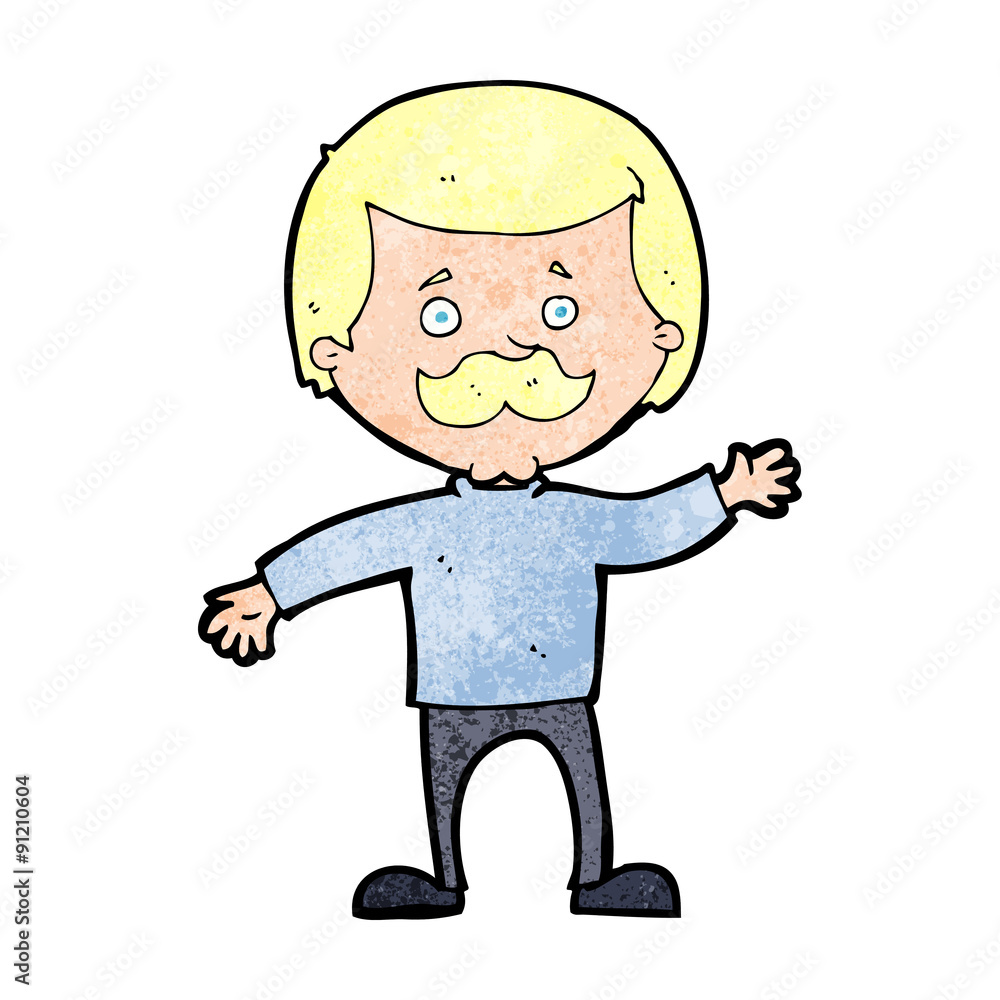 cartoon dad waving cartoon dad waving