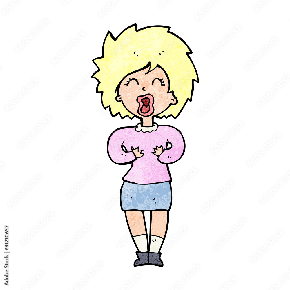 cartoon screaming woman cartoon screaming woman