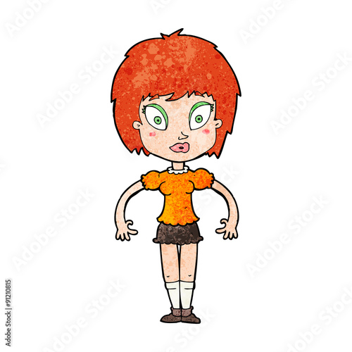cartoon pretty girl