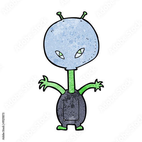 cartoon space alien