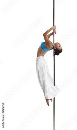 Image of artistic performer erotic pole dance