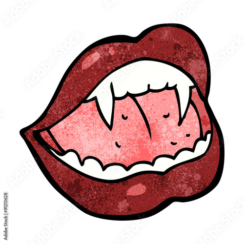 cartoon vampire lips