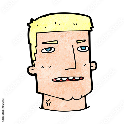 cartoon male head