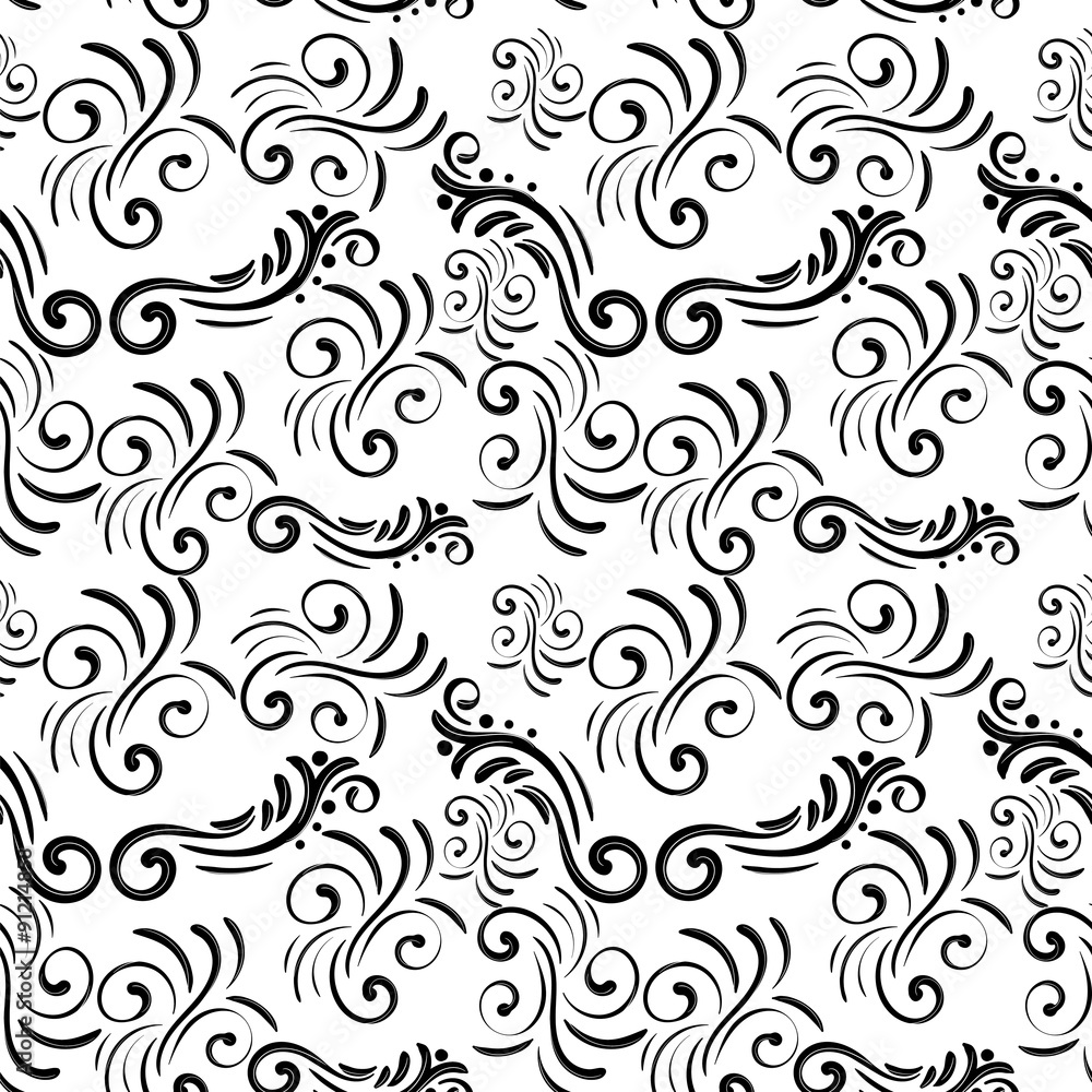 Seamless abstract floral pattern background Seamless abstract floral pattern background