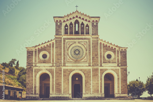 San Margherita church in Cortona, Italy photo