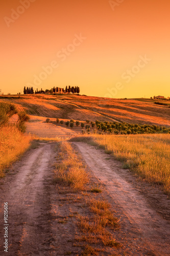 Tuscan country road