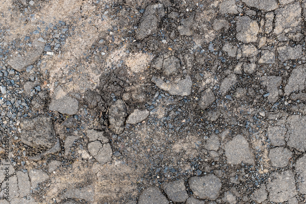 Asphalt texture with cracks Asphalt texture with cracks