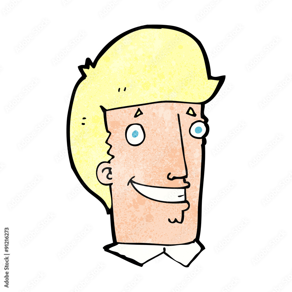 Obraz premium cartoon happy man