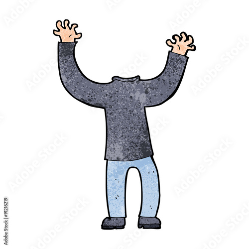 cartoon headless body