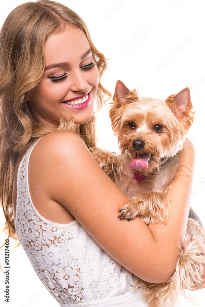 Woman with dog