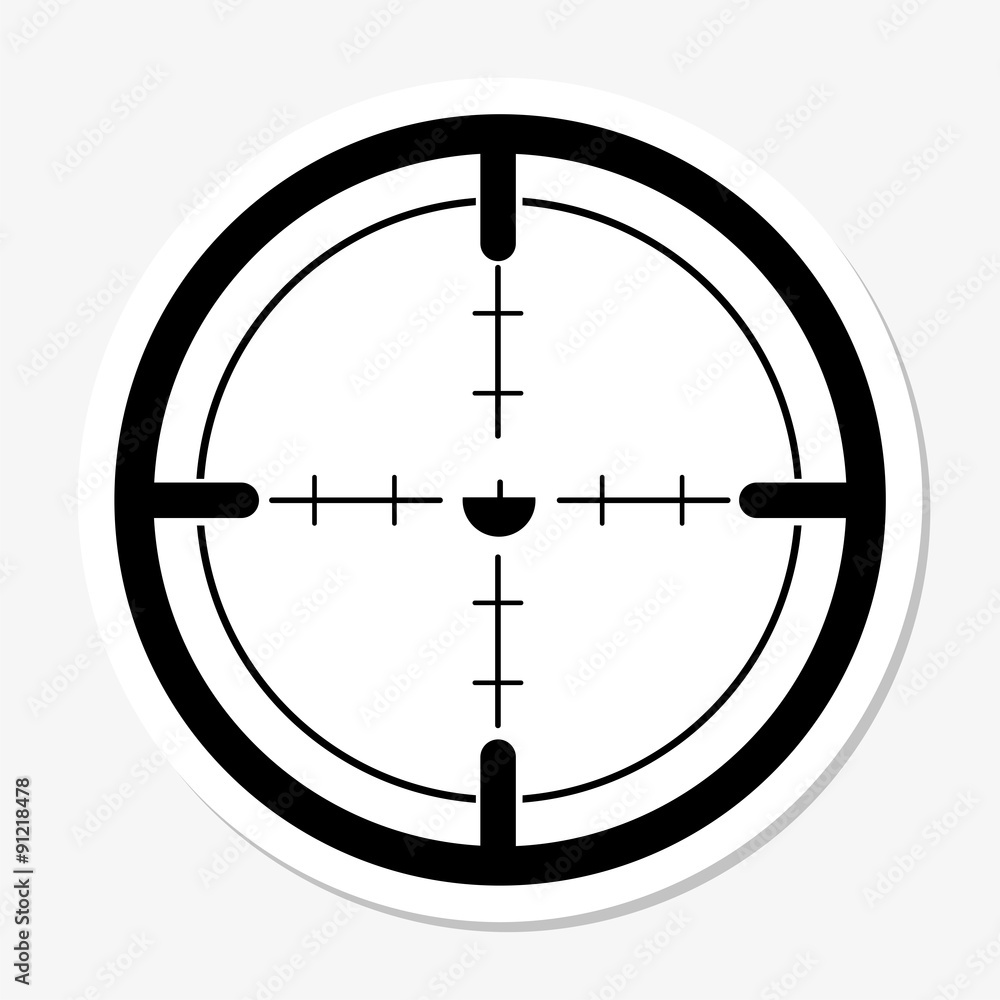 Target Icon Sticker Target Icon Sticker