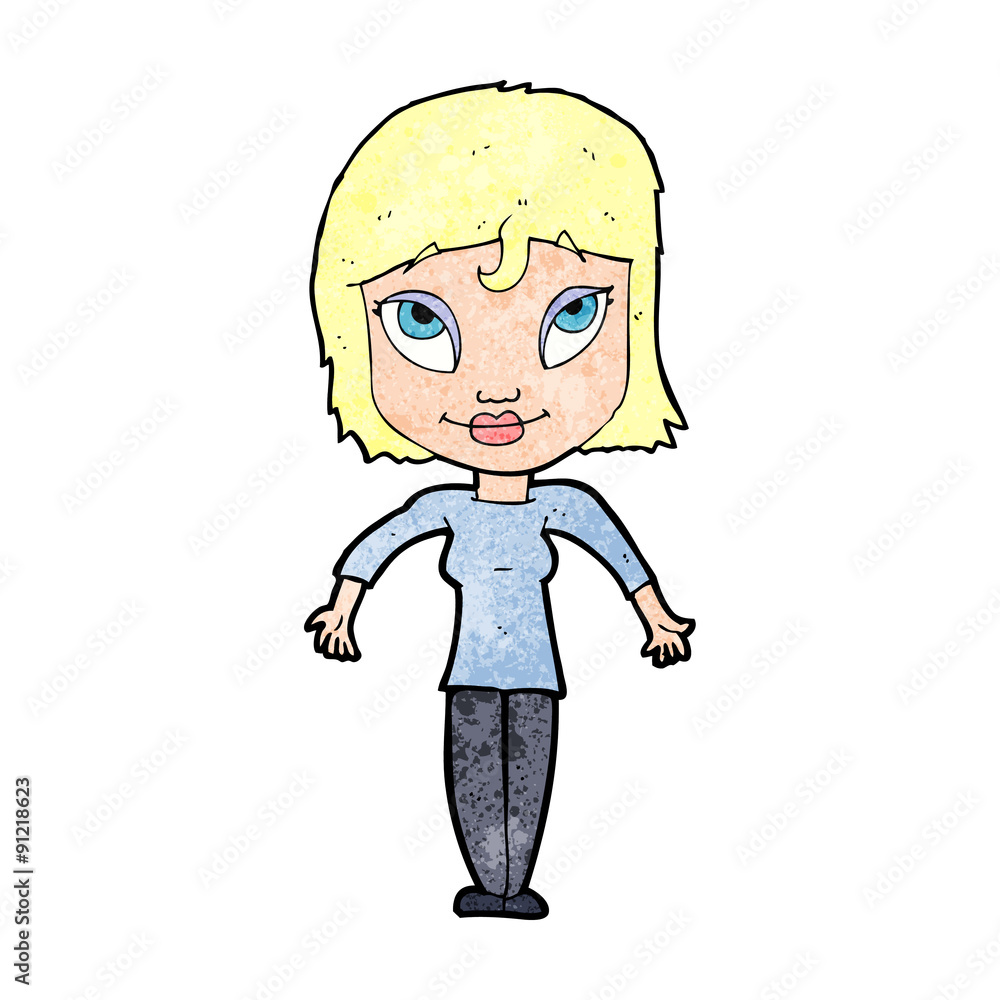 cartoon girl shrugging shoulders cartoon girl shrugging shoulders