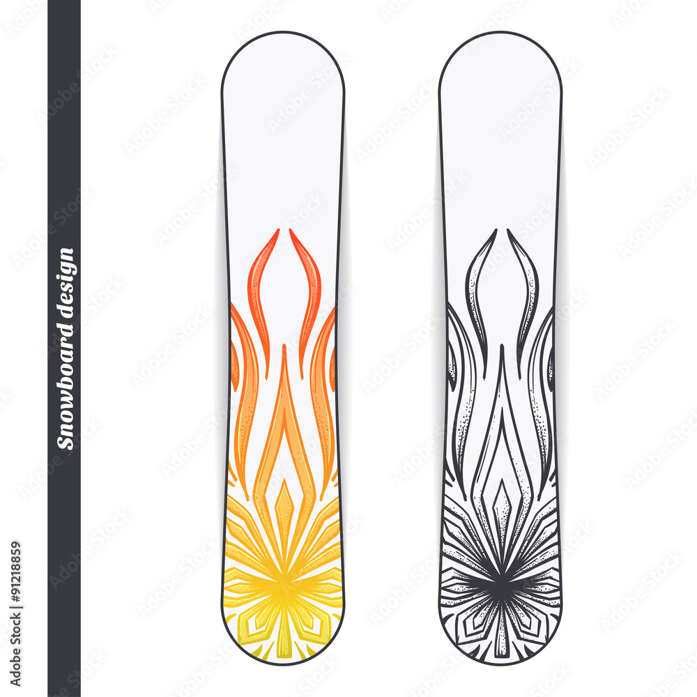 Snowboard Design Abstract Marijuana Snowboard Design Abstract Marijuana