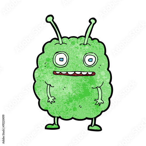 cartoon funny alien monster