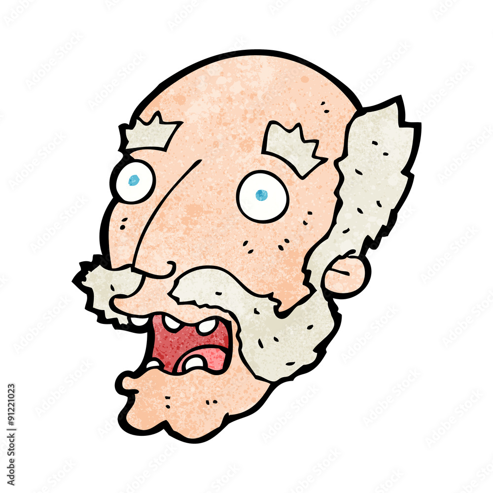 cartoon shocked old man cartoon shocked old man