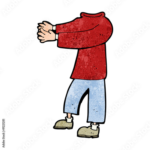 cartoon headless body (mix and match cartoons or add own photo)
