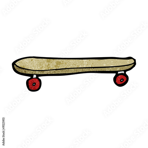 cartoon skateboard