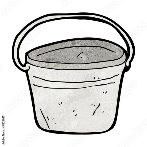 cartoon metal bucket